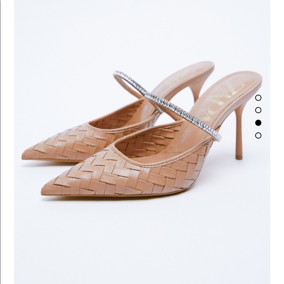 Zara sparkly trim heels bloggers fav - Picture 3 of 8